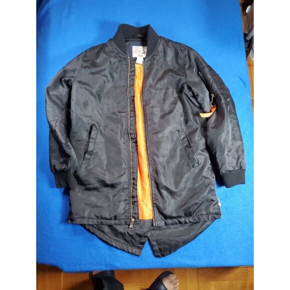 Swiss Cross Original Trailblazer Black Bomber Jacket Youth Size Large (14/16) - Picture 14 of 16
